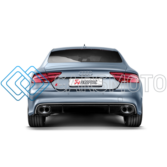 AKRAPOVIC S-AU/TI/4H ВЫХЛОПНАЯ СИСТЕМА EVOLUTION LINE (TITANIUM) С НАСАДКАМИ CARBON ДЛЯ AUDI RS7 (C7)