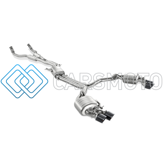 AKRAPOVIC S-AU/TI/6H ВЫХЛОПНАЯ СИСТЕМА EVOLUTION LINE (TITANIUM) С НАСАДКАМИ CARBON ДЛЯ AUDI S6 (C7)