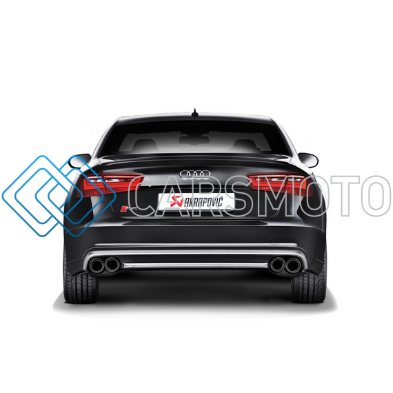 AKRAPOVIC S-AU/TI/6H ВЫХЛОПНАЯ СИСТЕМА EVOLUTION LINE (TITANIUM) С НАСАДКАМИ CARBON ДЛЯ AUDI S6 (C7)