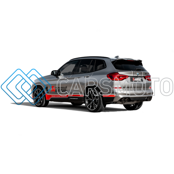 AKRAPOVIC S-BM/T/10H ВЫХЛОПНАЯ СИСТЕМА SLIP-ON (TITANIUM) С OPF ДЛЯ BMW X3 M / X4 M (F97 / F98) (БЕЗ НАСАДОК)