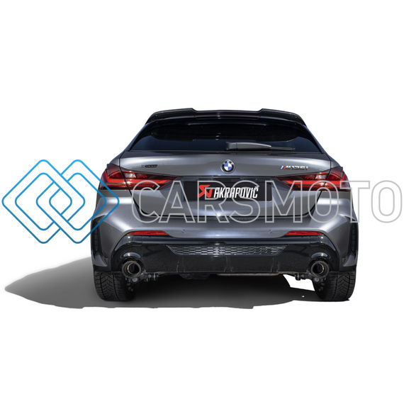 AKRAPOVIC S-BM/T/15H ВЫХЛОПНАЯ СИСТЕМА SLIP-ON (TITANIUM) С НАСАДКАМИ CARBON ДЛЯ BMW M135I / X2 M35I / MINI CLUBMAN ALL4