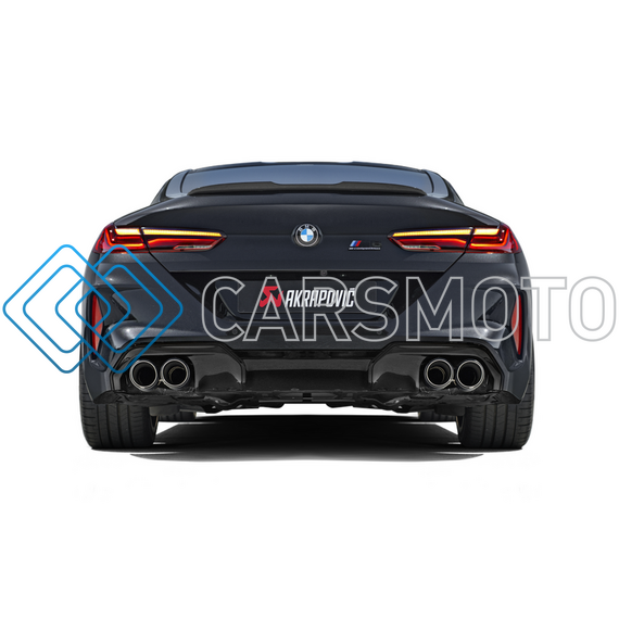 AKRAPOVIC S-BM/T/22H ВЫХЛОПНАЯ СИСТЕМА SLIP-ON (TITANIUM) С OPF С НАСАДКАМИ CARBON ДЛЯ BMW M8 / M8 COMPETITION (F91 / F92)
