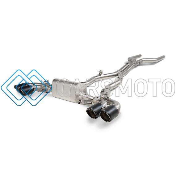 AKRAPOVIC S-BM/T/23 ВЫХЛОПНАЯ СИСТЕМА EVOLUTION LINE CAT-BACK (TITANIUM) С НАСАДКАМИ CARBON ДЛЯ BMW M8 / M8 COMPETITION (F91 / F92)