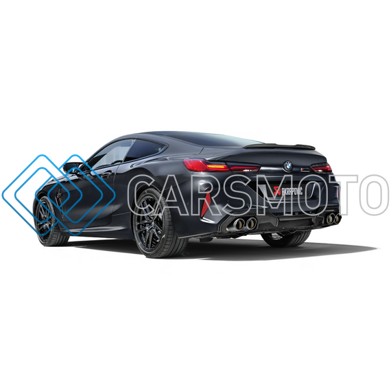 AKRAPOVIC S-BM/T/23 ВЫХЛОПНАЯ СИСТЕМА EVOLUTION LINE CAT-BACK (TITANIUM) С НАСАДКАМИ CARBON ДЛЯ BMW M8 / M8 COMPETITION (F91 / F92)