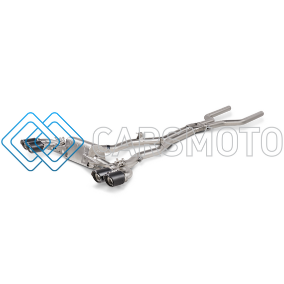 AKRAPOVIC S-BM/T/25 ВЫХЛОПНАЯ СИСТЕМА EVOLUTION LINE CAT-BACK (TITANIUM) С НАСАДКАМИ CARBON ДЛЯ BMW M8 / M8 COMPETITION (F93)