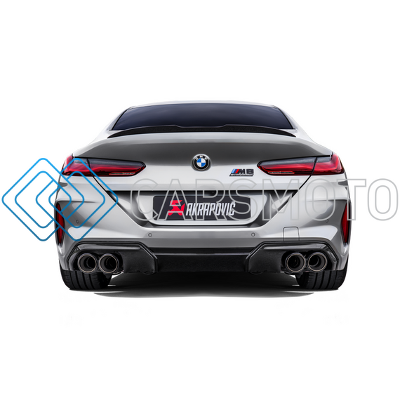 AKRAPOVIC S-BM/T/25 ВЫХЛОПНАЯ СИСТЕМА EVOLUTION LINE CAT-BACK (TITANIUM) С НАСАДКАМИ CARBON ДЛЯ BMW M8 / M8 COMPETITION (F93)