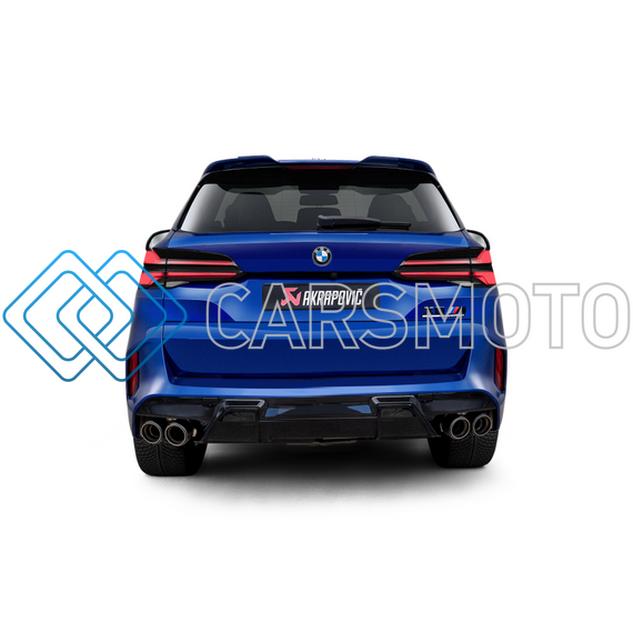 AKRAPOVIC S-BM/T/35H ВЫХЛОПНАЯ СИСТЕМА SLIP-ON (TITANIUM) С НАСАДКАМИ CARBON ДЛЯ BMW X5M / X6M (РЕСТАЙЛИНГ)