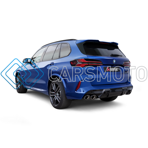 AKRAPOVIC S-BM/T/35H ВЫХЛОПНАЯ СИСТЕМА SLIP-ON (TITANIUM) С НАСАДКАМИ CARBON ДЛЯ BMW X5M / X6M (РЕСТАЙЛИНГ)