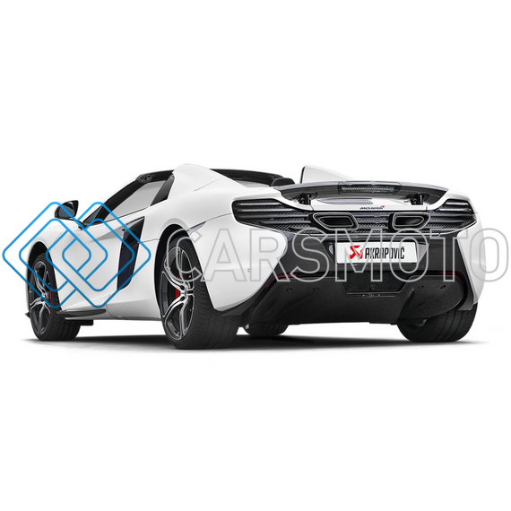 AKRAPOVIC S-MC/TI/2 ВЫХЛОПНАЯ СИСТЕМА SLIP-ON LINE (TITANIUM) С НАСАДКАМИ CARBON ДЛЯ MCLAREN 650S / 650S SPYDER