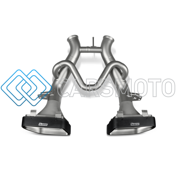 AKRAPOVIC S-MC/TI/2 ВЫХЛОПНАЯ СИСТЕМА SLIP-ON LINE (TITANIUM) С НАСАДКАМИ CARBON ДЛЯ MCLAREN 650S / 650S SPYDER