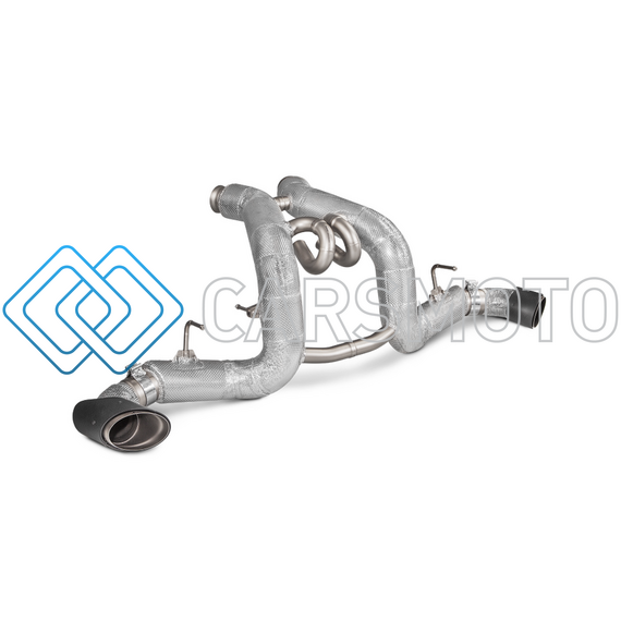 AKRAPOVIC S-MC/TI/3 ВЫХЛОПНАЯ СИСТЕМА SLIP-ON LINE (TITANIUM) С НАСАДКАМИ CARBON ДЛЯ MCLAREN 540C / 570S