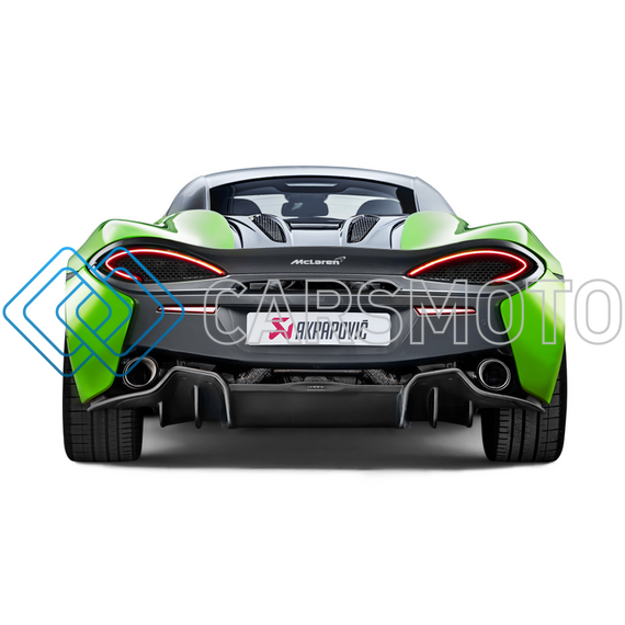 AKRAPOVIC S-MC/TI/3 ВЫХЛОПНАЯ СИСТЕМА SLIP-ON LINE (TITANIUM) С НАСАДКАМИ CARBON ДЛЯ MCLAREN 540C / 570S