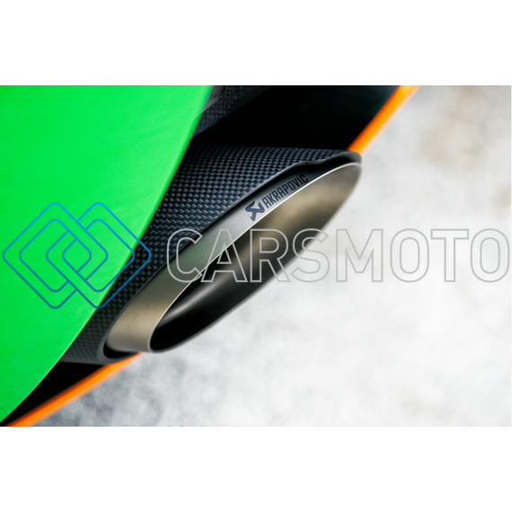 AKRAPOVIC S-MC/TI/3 ВЫХЛОПНАЯ СИСТЕМА SLIP-ON LINE (TITANIUM) С НАСАДКАМИ CARBON ДЛЯ MCLAREN 540C / 570S
