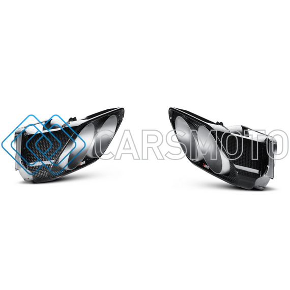 AKRAPOVIC S-MESLSAMG/1 ВЫХЛОПНАЯ СИСТЕМА EVOLUTION LINE (TITANIUM) С НАСАДКАМИ CARBON ДЛЯ MERCEDES SLS AMG