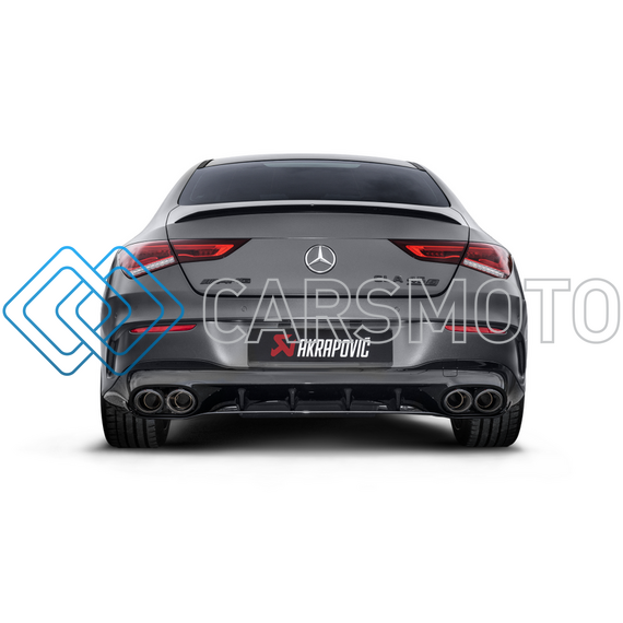 AKRAPOVIC S-ME/T/6H ВЫХЛОПНАЯ СИСТЕМА EVO LINE CAT-BACK (TITANIUM) С НАСАДКАМИ CARBON ДЛЯ MERCEDES-AMG CLA 45 / CLA 45 S (C118 / X118)