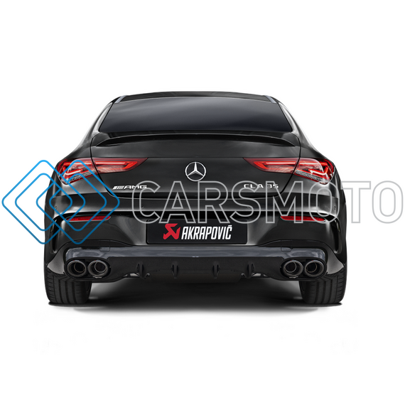 AKRAPOVIC S-ME/TI/10H ВЫХЛОПНАЯ СИСТЕМА SLIP-ON (TITANIUM) С НАСАДКАМИ TITANIUM ДЛЯ MERCEDES CLA35 AMG (C118 / X118)