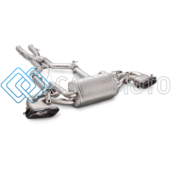 AKRAPOVIC S-ME/TI/1H/1 ВЫХЛОПНАЯ СИСТЕМА EVOLUTION LINE CAT-BACK (TITANIUM) С НАСАДКАМИ CARBON ДЛЯ MERCEDES-AMG GT ROADSTER