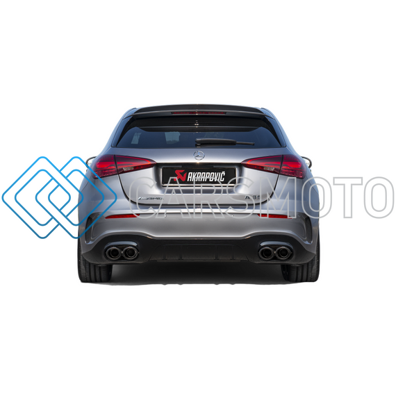 AKRAPOVIC S-ME/TI/6H ВЫХЛОПНАЯ СИСТЕМА SLIP-ON (TITANIUM) С OPF С НАСАДКАМИ CARBON ДЛЯ MERCEDES-AMG A35 HATCHBACK (W177)