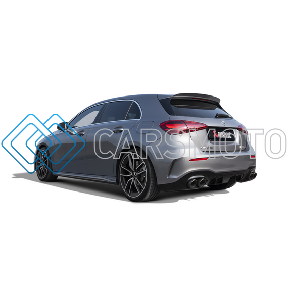AKRAPOVIC S-ME/TI/6H ВЫХЛОПНАЯ СИСТЕМА SLIP-ON (TITANIUM) С OPF С НАСАДКАМИ CARBON ДЛЯ MERCEDES-AMG A35 HATCHBACK (W177)