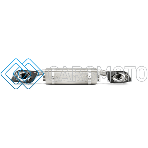 AKRAPOVIC S-PO991TSO-HT ВЫХЛОПНАЯ СИСТЕМА SLIP-ON LINE (TITANIUM) И НАСАДКАМИ CARBON / TITANIUM ДЛЯ PORSCHE 911 TURBO / TURBO S (991)