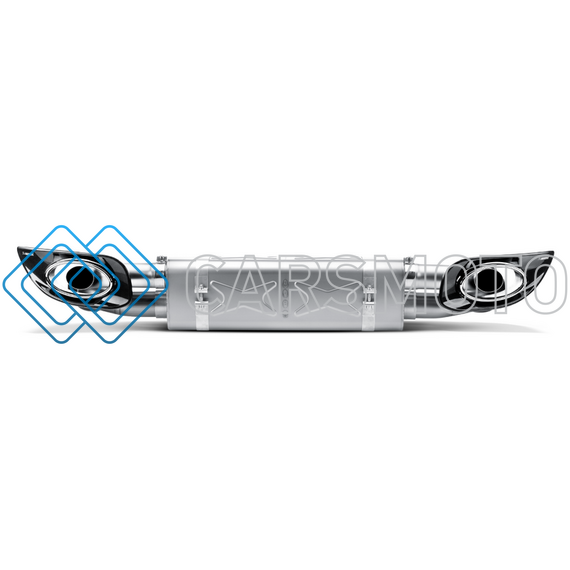 AKRAPOVIC S-PO997TFLH ВЫХЛОПНАЯ СИСТЕМА SLIP-ON (TITANIUM) С НАСАДКАМИ TITANIUM ДЛЯ PORSCHE 911 TURBO / TURBO S (997 FL)