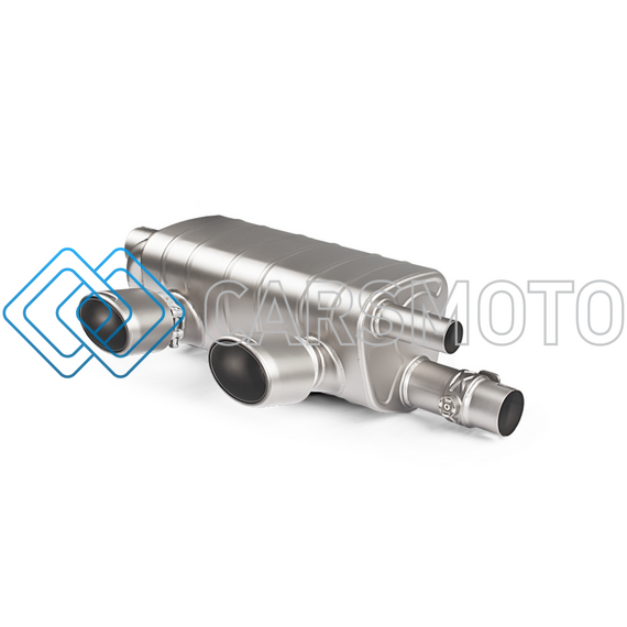 AKRAPOVIC S-PO/T/5H ВЫХЛОПНАЯ СИСТЕМА SLIP-ON (TITANIUM) С НАСАДКАМИ CARBON ДЛЯ PORSCHE PANAMERA (ТРЕБУЕТСЯ КОМПЛЕКТ КРЕПЕЖА ДЛЯ V6 ИЛИ V8)