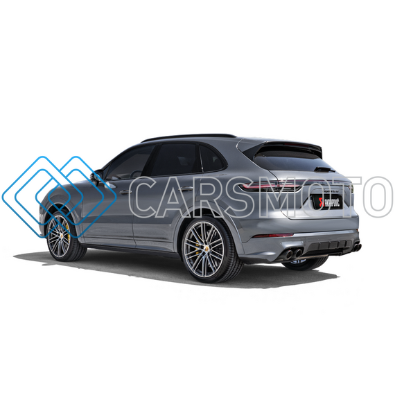 AKRAPOVIC S-PO/TI/17H ВЫХЛОПНАЯ СИСТЕМА EVOLUTION LINE CAT-BACK (TITANIUM) ДЛЯ PORSCHE CAYENNE TURBO / COUPE V8 (536) (БЕЗ НАСАДОК)