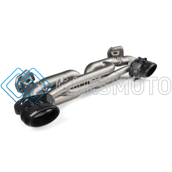 AKRAPOVIC S-PO/TI/19 ВЫХЛОПНАЯ СИСТЕМА SLIP-ON RACE LINE (TITANIUM) ДЛЯ PORSCHE 911 TURBO / TURBO S (992) (БЕЗ НАСАДОК)
