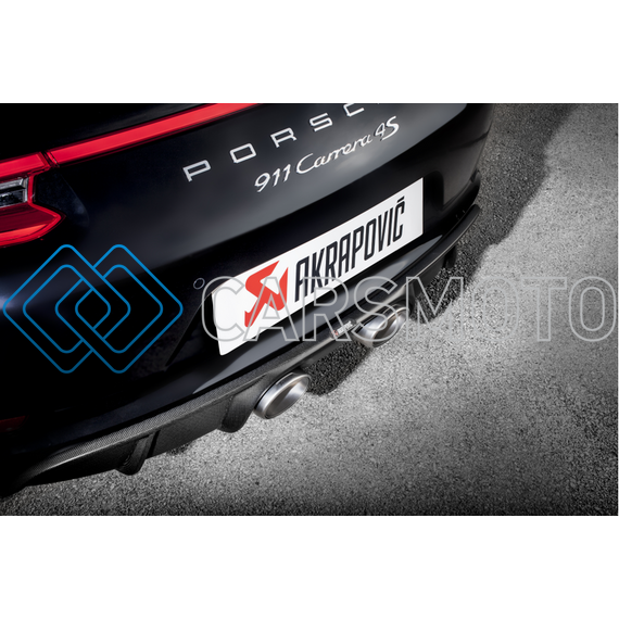 AKRAPOVIC S-PO/TI/5H ВЫХЛОПНАЯ СИСТЕМА SLIP-ON LINE (TITANIUM) И НАСАДКАМИ TITANIUM ДЛЯ PORSCHE 911 CARRERA S / 4 / 4S / GTS (991.2)