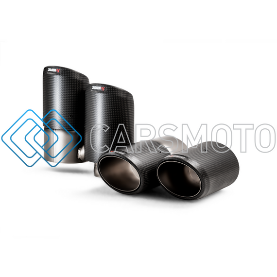 AKRAPOVIC TP-CT/53 КОМПЛЕКТ НАСАДОК CARBON ДЛЯ PORSCHE CAYENNE V6 (536)