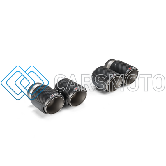 AKRAPOVIC TP-CT/68 КОМПЛЕКТ НАСАДОК CLASSIC CARBON ДЛЯ BMW M2 (G87) / M3 (G80) / M4 (G82)