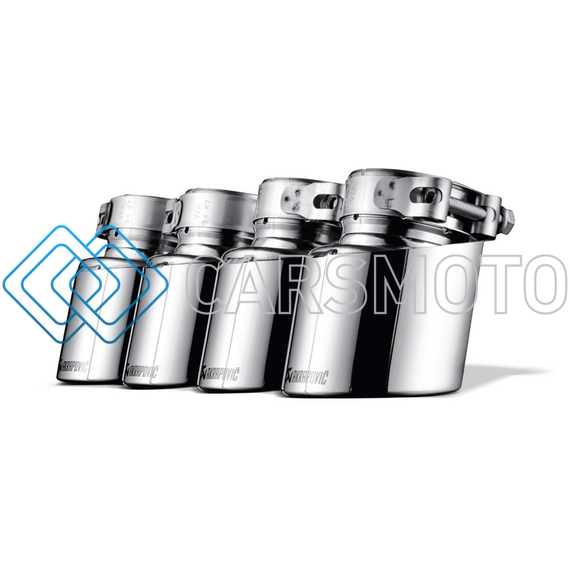 AKRAPOVIC TP-T/P/2 НАСАДКИ НА ГЛУШИТЕЛЬ TITANIUM ДЛЯ BMW X5M (E70)