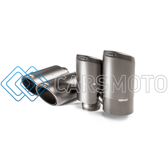 AKRAPOVIC TP-T/S/23 КОМПЛЕКТ НАСАДОК TITANIUM ДЛЯ PORSCHE CAYENNE V6 (536)