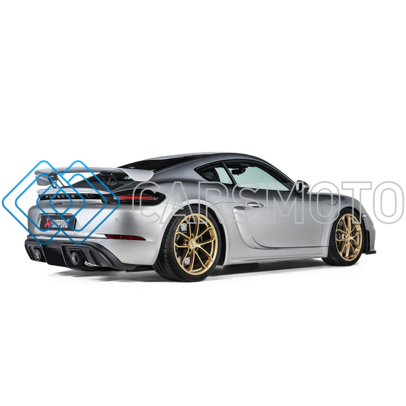 AKRAPOVIC TP-T/S/28 КОМПЛЕКТ НАСАДОК BLACK COATED TITANIUM ДЛЯ PORSCHE CAYMAN GT4 (718)