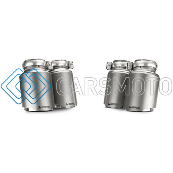 AKRAPOVIC TP-T/S/8 НАСАДКИ НА ГЛУШИТЕЛЬ TITANIUM ДЛЯ BMW M3 / M4 (F80 / F82)