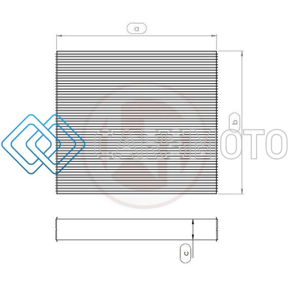 WAGNER TUNING 004001007-001 240X251X52MM RADIATOR CORE