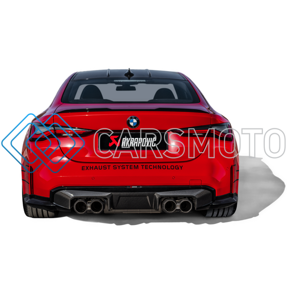 AKRAPOVIC DI-BM/CA/9/GB ЗАДНИЙ ДИФФУЗОР CARBON (ГЛЯНЦЕВЫЙ ЧЁРНЫЙ) ДЛЯ BMW M3 (G80) / M4 (G82 / G83)