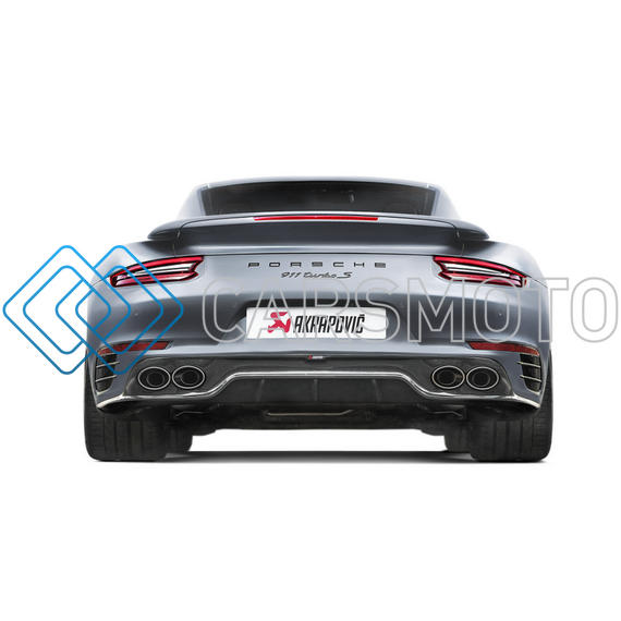 AKRAPOVIC DI-PO/CA/4/G ЗАДНИЙ ДИФФУЗОР CARBON (ГЛЯНЦЕВЫЙ) ДЛЯ PORSCHE 911 TURBO/TURBO S (991.2)  