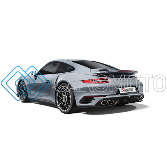 AKRAPOVIC DI-PO/CA/4/G ЗАДНИЙ ДИФФУЗОР CARBON (ГЛЯНЦЕВЫЙ) ДЛЯ PORSCHE 911 TURBO/TURBO S (991.2)  