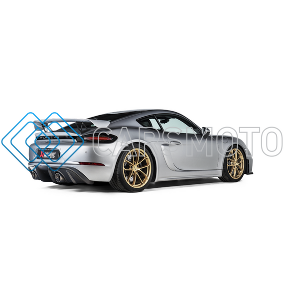 AKRAPOVIC DI-PO/CA/8/M/1 ЗАДНИЙ ДИФФУЗОР CARBON (ГЛЯНЦЕВЫЙ) ДЛЯ PORSCHE 718 CAYMAN GTS 4.0 / BOXSTER GTS 4.0