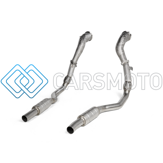 AKRAPOVIC DP/L-AU/SS/1 ДАУНПАЙП (СТАЛЬ) С LINK PIPE SET ДЛЯ AUDI RS6 AVANT (C8) (НЕ ПОДХОДИТ ДЛЯ L-AU/SS/6)