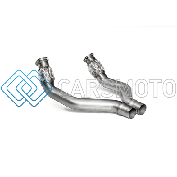 AKRAPOVIC L-AU/SS/4 КОМПЛЕКТ LINK PIPE (СТАЛЬ) ДЛЯ AUDI RS6 AVANT/RS7 SPORTBACK (C7)