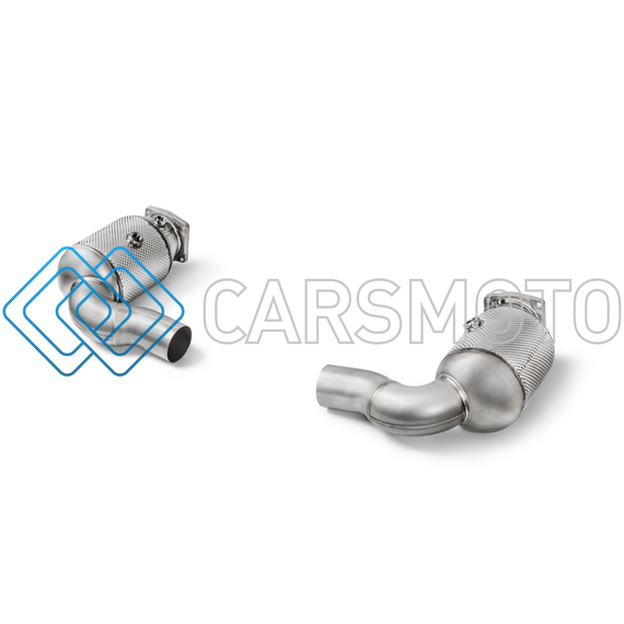 AKRAPOVIC L-PO/SS/2H LINK PIPE (СТАЛЬ) С КАТАЛИЗАТОРОМ ДЛЯ PORSCHE 911 TURBO/TURBO S (991.2)
