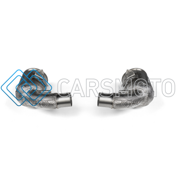 AKRAPOVIC L-PO/SS/4 КОМПЛЕКТ LINK PIPE С КАТАЛИЗАТОРОМ (СТАЛЬ) ДЛЯ PORSCHE 911 TURBO / TURBO S (992)