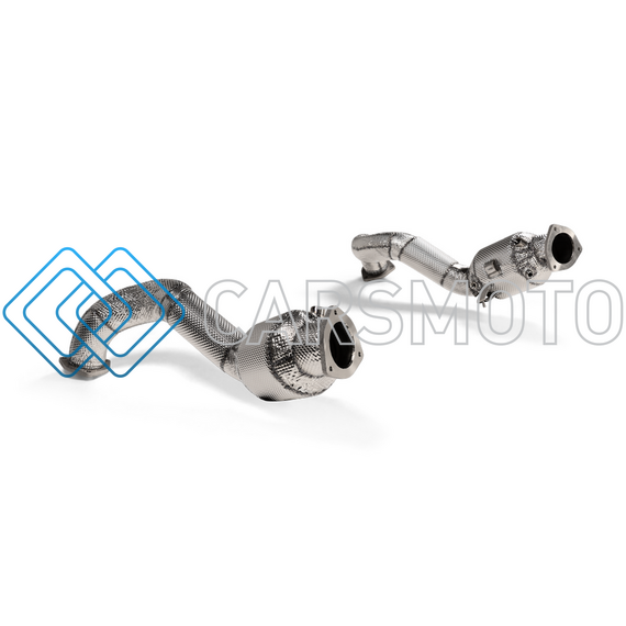 AKRAPOVIC L-PO/T/17 КОМПЛЕКТ LINK PIPE (TITANIUM) ДЛЯ PORSCHE 718 CAYMAN GT4 RS