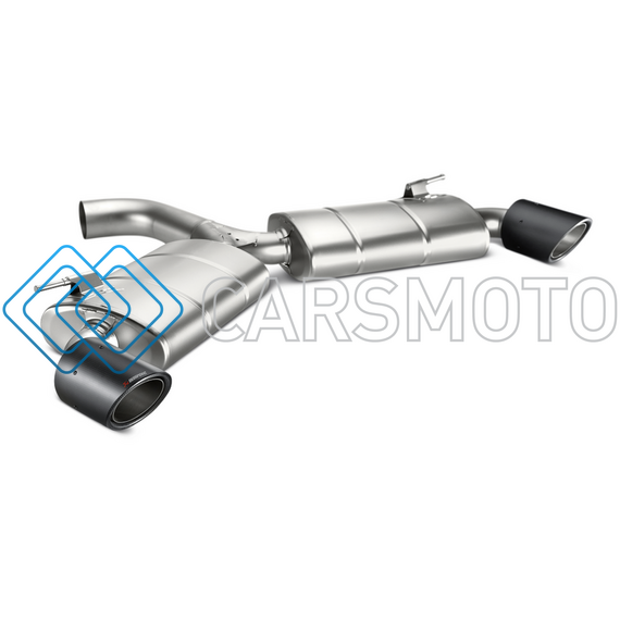 AKRAPOVIC MTP-VW/T/3H ВЫХЛОПНАЯ СИСТЕМА SLIP-ON LINE (TITANIUM) С НАСАДКАМИ CARBON ДЛЯ VOLKSWAGEN GOLF GTI (MK7)
