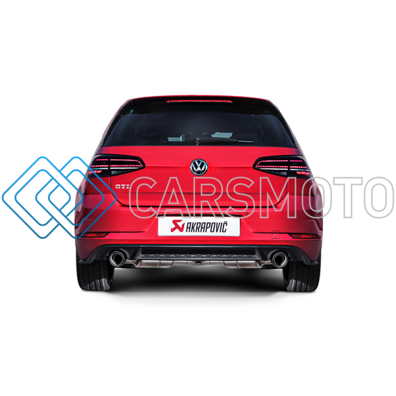 AKRAPOVIC MTP-VW/T/4H ВЫХЛОПНАЯ СИСТЕМА SLIP-ON RACE LINE (TITANIUM) С НАСАДКАМИ CARBON ДЛЯ VOLKSWAGEN GOLF GTI (VII FL) PERFORMANCE