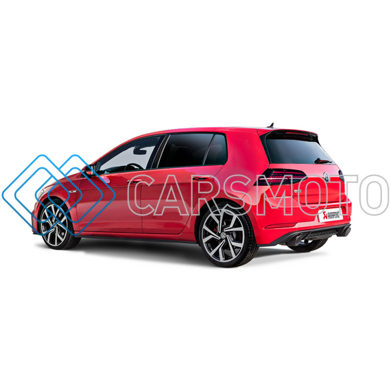 AKRAPOVIC MTP-VW/T/4H ВЫХЛОПНАЯ СИСТЕМА SLIP-ON RACE LINE (TITANIUM) С НАСАДКАМИ CARBON ДЛЯ VOLKSWAGEN GOLF GTI (VII FL) PERFORMANCE