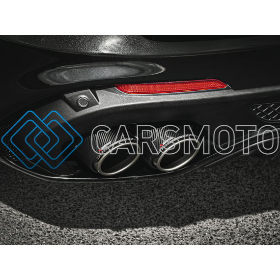 AKRAPOVIC S-AR/TI/6H ВЫХЛОПНАЯ СИСТЕМА SLIP-ON (TITANIUM) С НАСАДКАМИ TITANIUM / CARBON ДЛЯ ALFA ROMEO STELVIO QUADRIFOGLIO