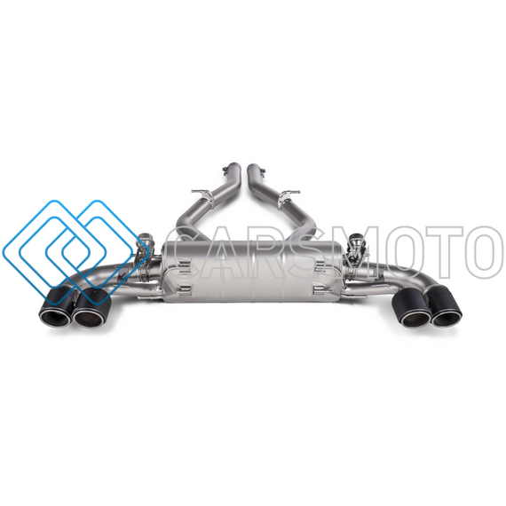 AKRAPOVIC S-AR/TI/7H ВЫХЛОПНАЯ СИСТЕМА SLIP-ON (TITANIUM) С НАСАДКАМИ TITANIUM / CARBON ДЛЯ ALFA ROMEO GIULIA QUADRIFOGLIO